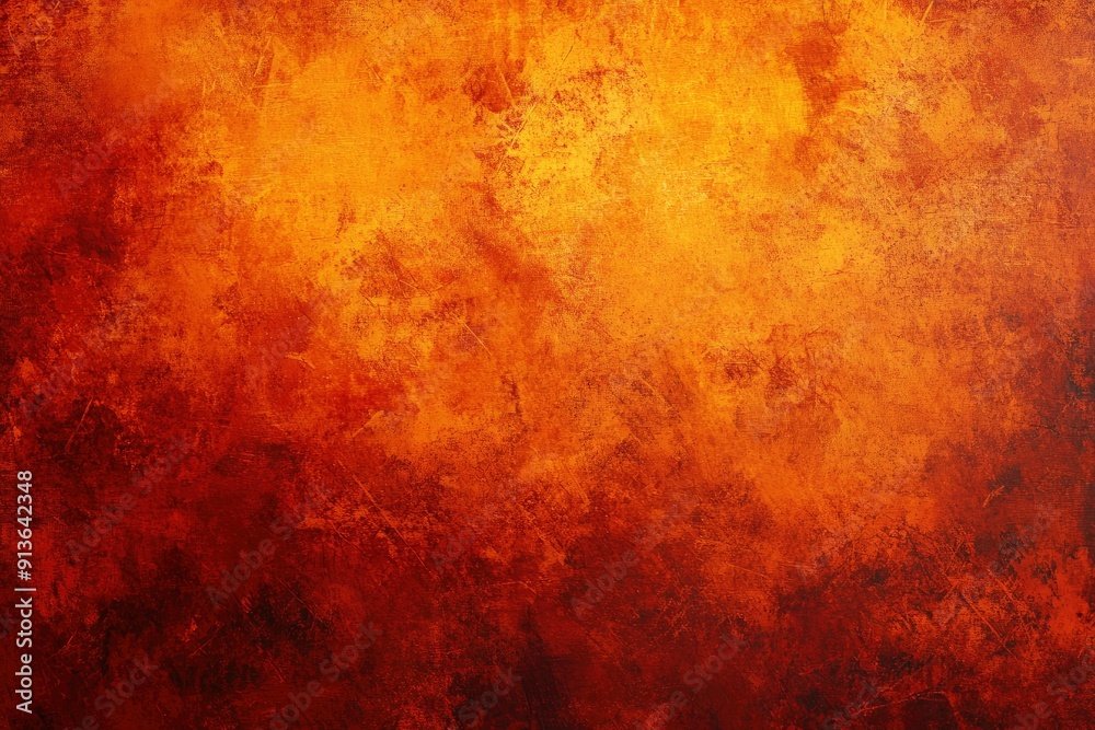 Abstract Orange Background with Red Grunge Texture for Thanksgiving and Halloween with generative ai