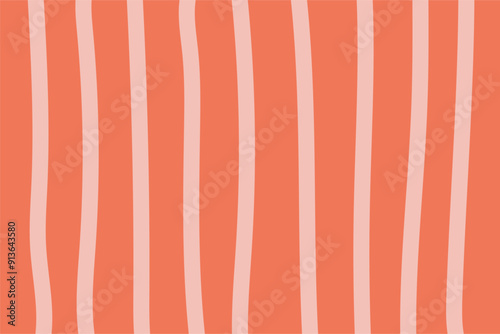 Orange background with thick vertical line pattern illustration