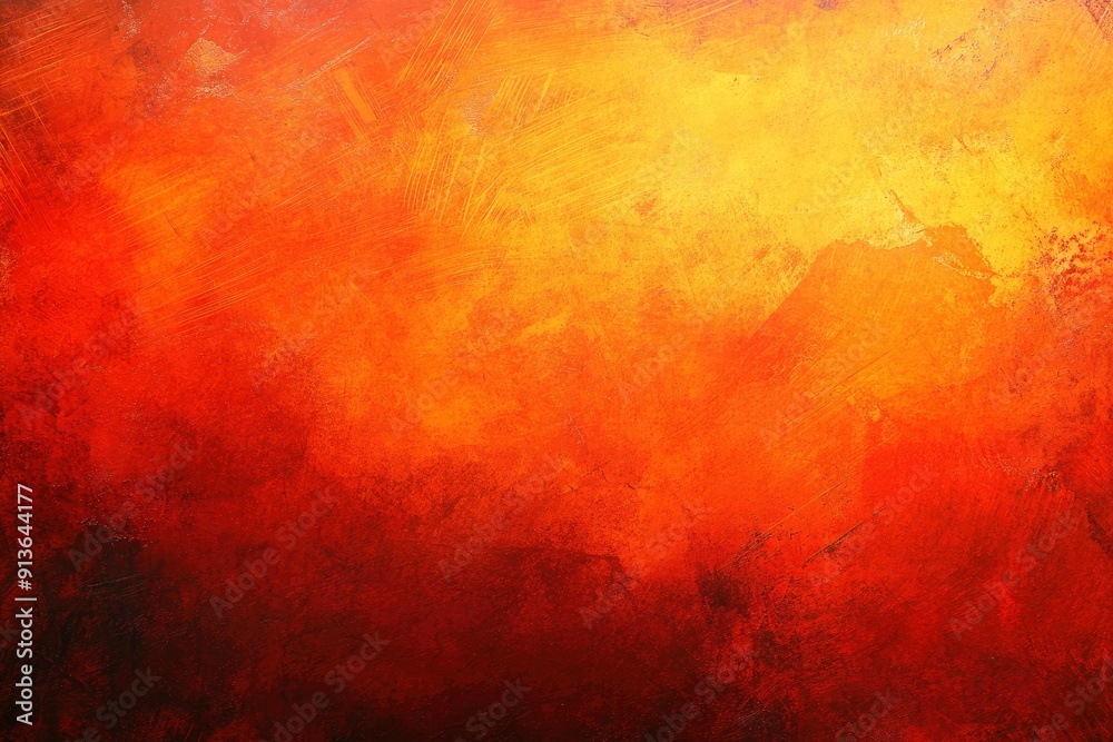Obraz premium Abstract Orange Background with Red Grunge Texture for Thanksgiving and Halloween with generative ai