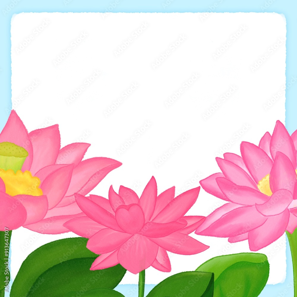 Fototapeta premium lotus blue background