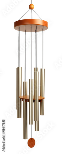 Wind Chime Isolated on Transparent Background 