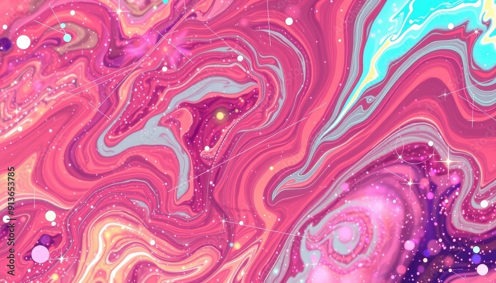 Abstract Pink and Blue Swirl Background. Abstract Pink and Blue Swirl Background.