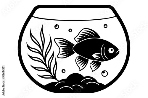 fish in a glass