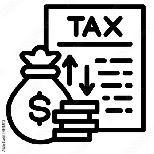 Taxable Income Icon