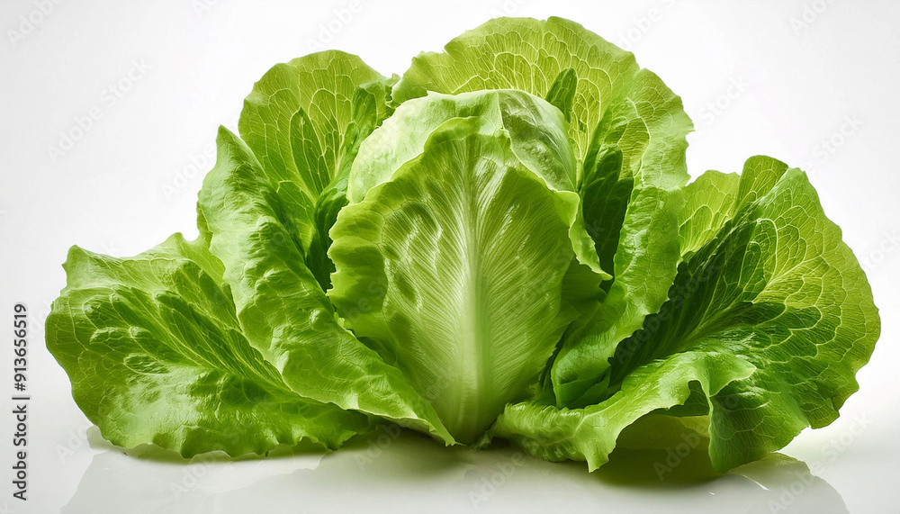 fresh lettuce isolated on white background fresh lettuce isolated on white background