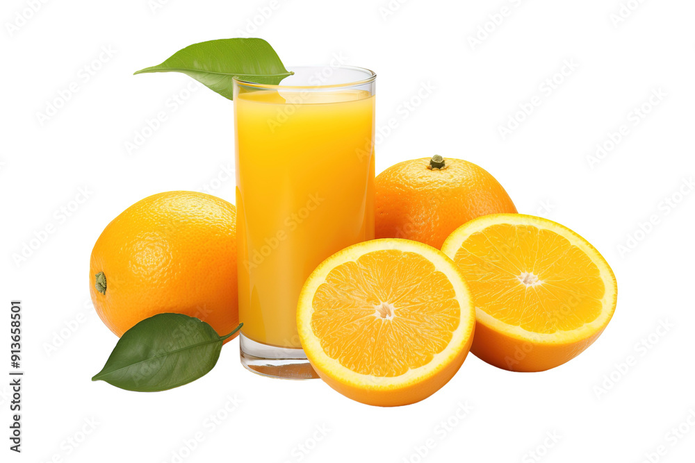 Freshly Squeezed Citrus Delight Presented With Juicy Oranges On A Sunny Morning on Transparent PNG Background. Freshly Squeezed Citrus Delight Presented With Juicy Oranges On A Sunny Morning on Transparent PNG Background.