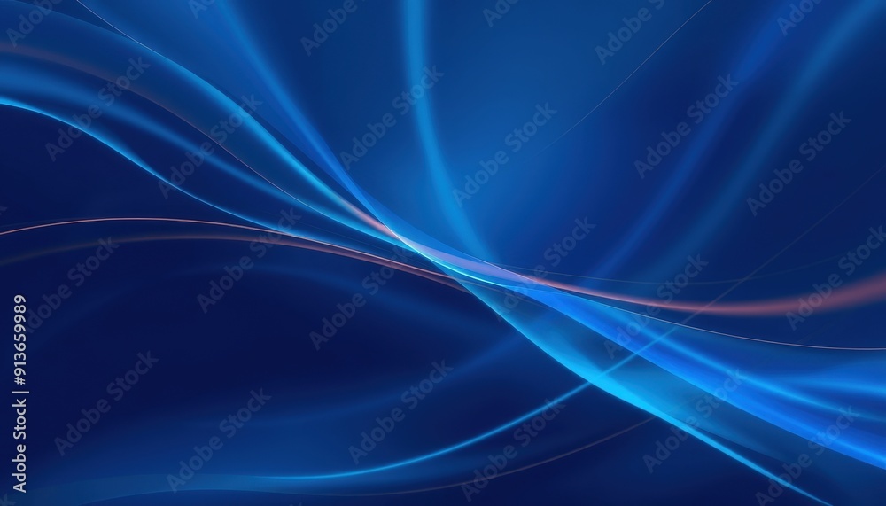 Abstract Blue Background with Glowing Lines. Abstract Blue Background with Glowing Lines.
