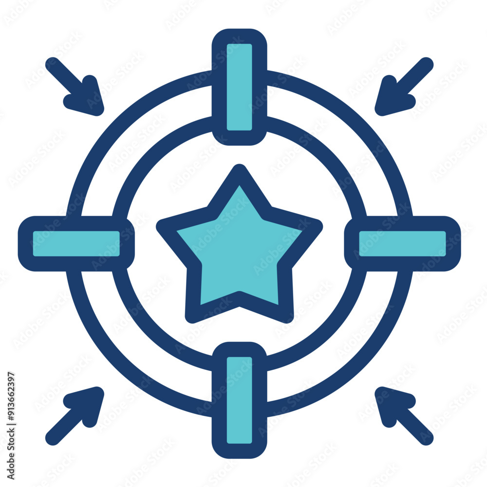 Brand Differentiation Icon Brand Differentiation Icon