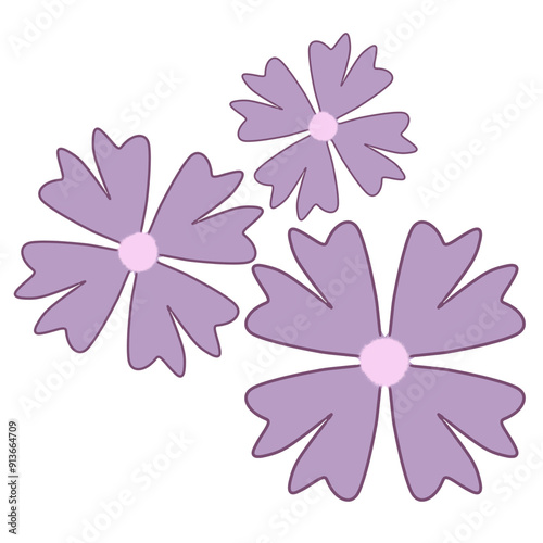 pink flower on white
