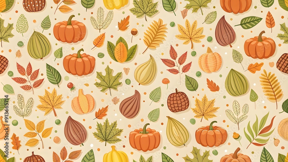 Autumn and Thanksgiving set of seamless patterns. Fall patterns collection with doodles for wallpaper, wrapping paper, and modern seamless patterns backgrounds. Autumn and Thanksgiving set of seamless patterns. Fall patterns collection with doodles for wallpaper, wrapping paper, and modern seamless patterns backgrounds.
