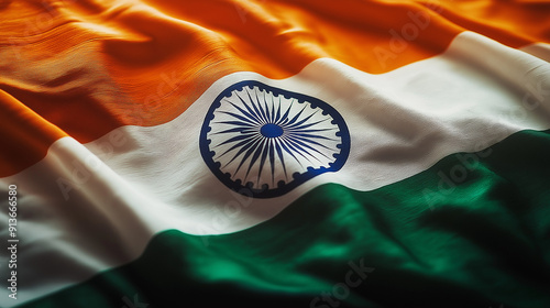 the Indian flag in tricolor 