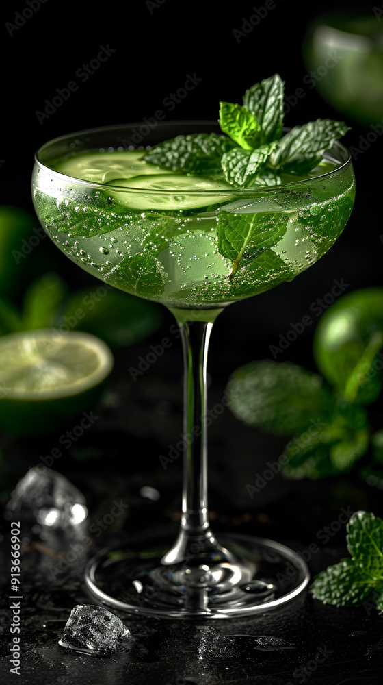 a 'Mojito', a tantalizing mix of rum, fresh mint, lime juice, simple syrup, and soda water a 'Mojito', a tantalizing mix of rum, fresh mint, lime juice, simple syrup, and soda water