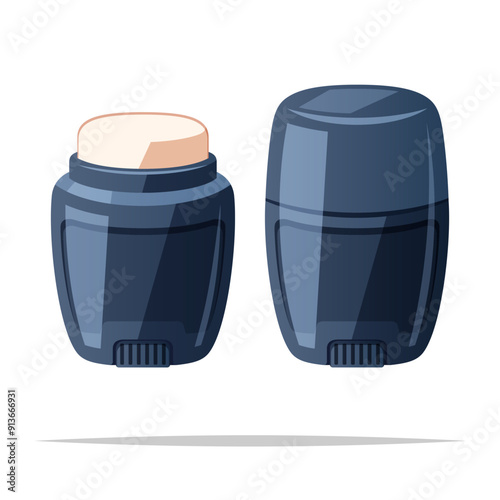 Deodorant stick antiperspirant vector isolated illustration