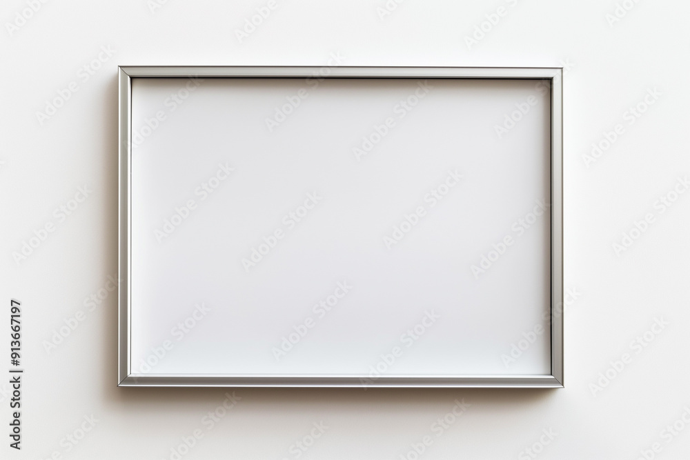 Aluminum frame isolated on white background