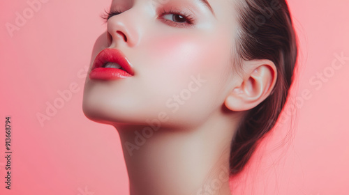 fashion editorial photography, pretty woman with a healthy and fair complexion