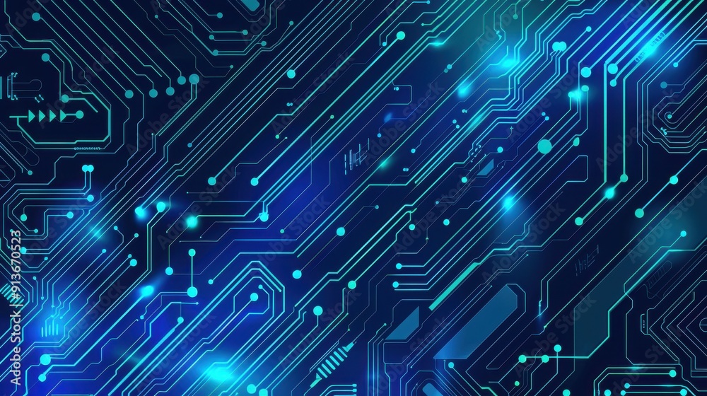 Futuristic circuit board patterns, abstract design, tech-inspired background Futuristic circuit board patterns, abstract design, tech-inspired background