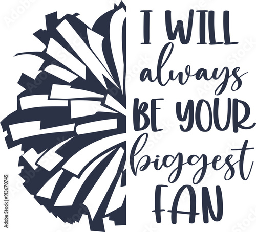 Wallpaper Mural I will always be your biggest Fan, Cheerleading, Cheer Pom Poms Torontodigital.ca