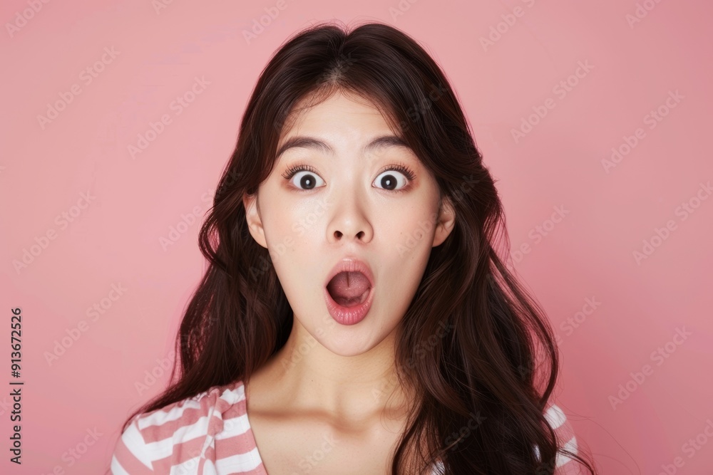 Close-up of girl's visage featuring raw fear and human emotion. Authentically dumbfounded look young woman's face showcasing emotion. Universal themes of fear and beauty captured single portrait. Close-up of girl's visage featuring raw fear and human emotion. Authentically dumbfounded look young woman's face showcasing emotion. Universal themes of fear and beauty captured single portrait.