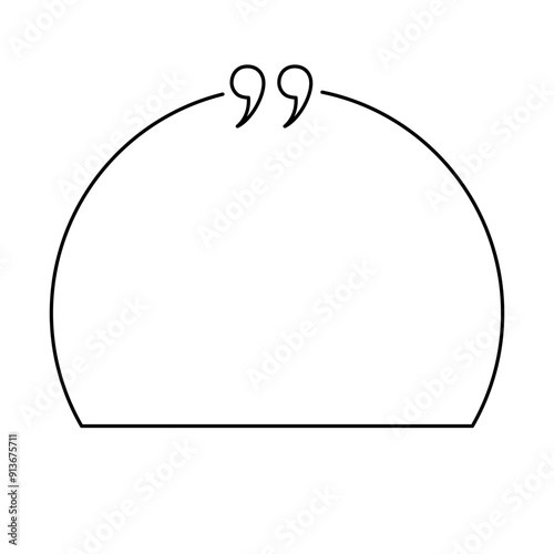 Quote box minimalist outline frame templates