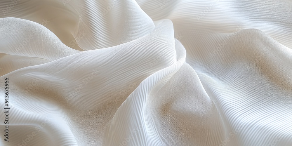 White Fabric Close-Up White Fabric Close-Up