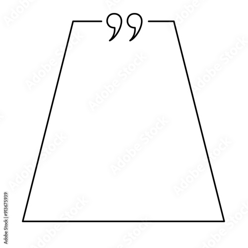 Quote box minimalist outline frame templates