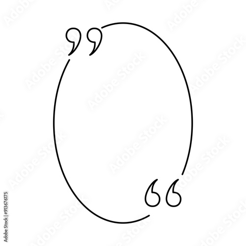 Quote box minimalist outline frame templates