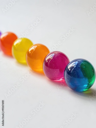 Multicolored Glass Balls photo