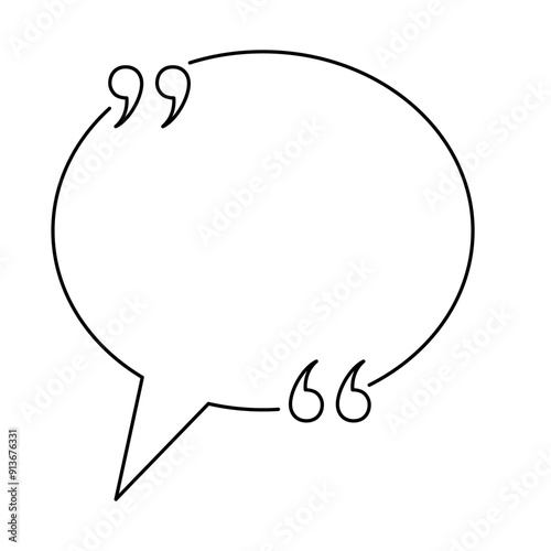 Quote box minimalist outline frame templates
