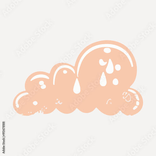 beige cloud illustration vector