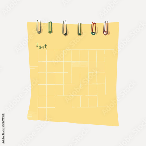 paper note illustration vector
