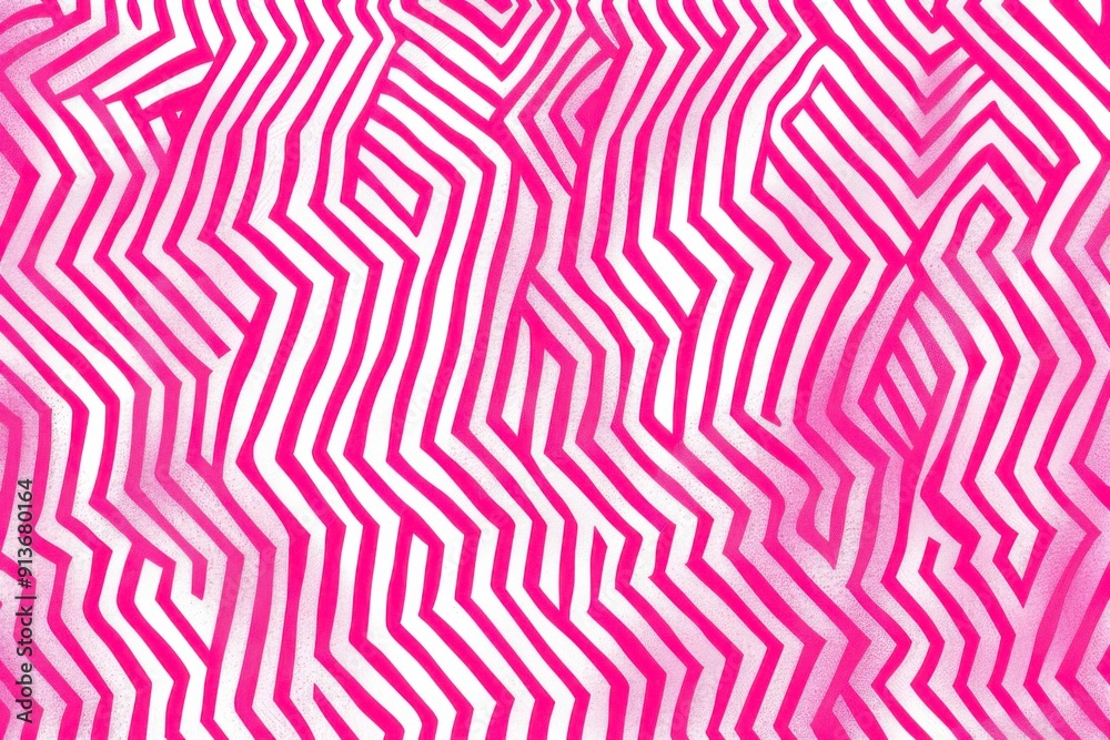 Vibrant zigzag pattern of pink hues intertwining in captivating display. Vibrant zigzag pattern of pink hues intertwining in captivating display.