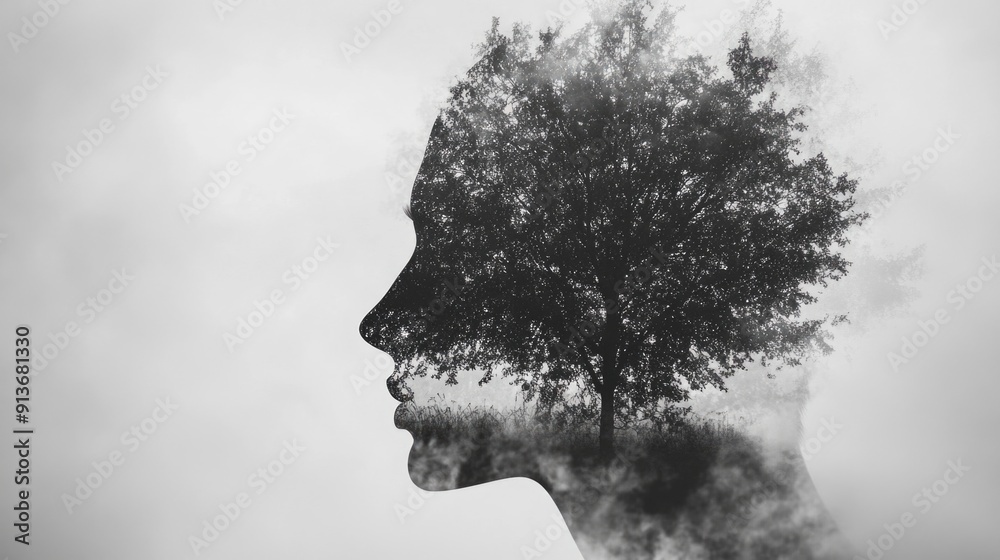 Woman with Tree Head Woman with Tree Head