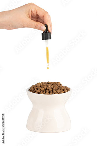 Nutritional supplements are being added to the feed.