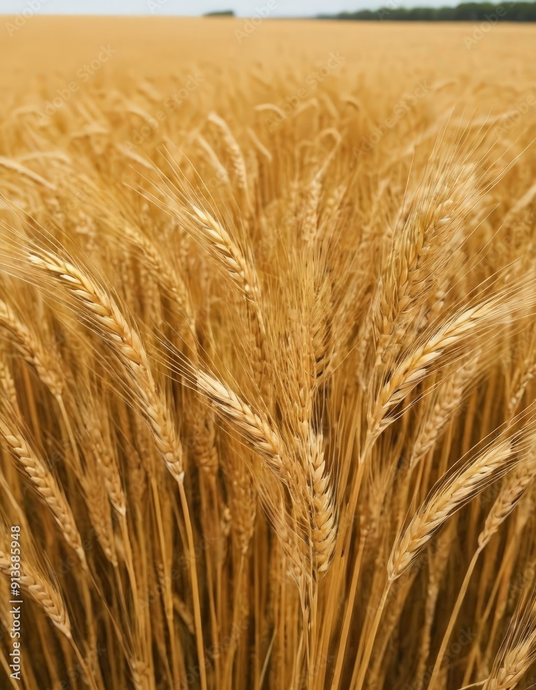 close-up view golden wheat field, with the wheat's golden hue and intricate grain patterns visible. close-up view golden wheat field, with the wheat's golden hue and intricate grain patterns visible.