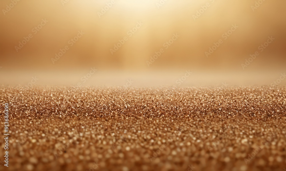 close-up view textured surface with warm, golden glow, resembling sandy beach or carpeted floor. close-up view textured surface with warm, golden glow, resembling sandy beach or carpeted floor.