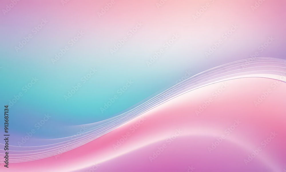 gradient background with pink and purple color scheme, featuring wavy lines and gradient effect.