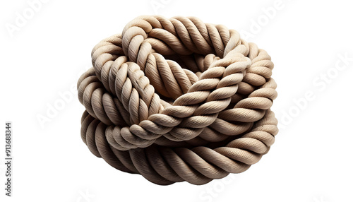 Rope isolated on transparent background 