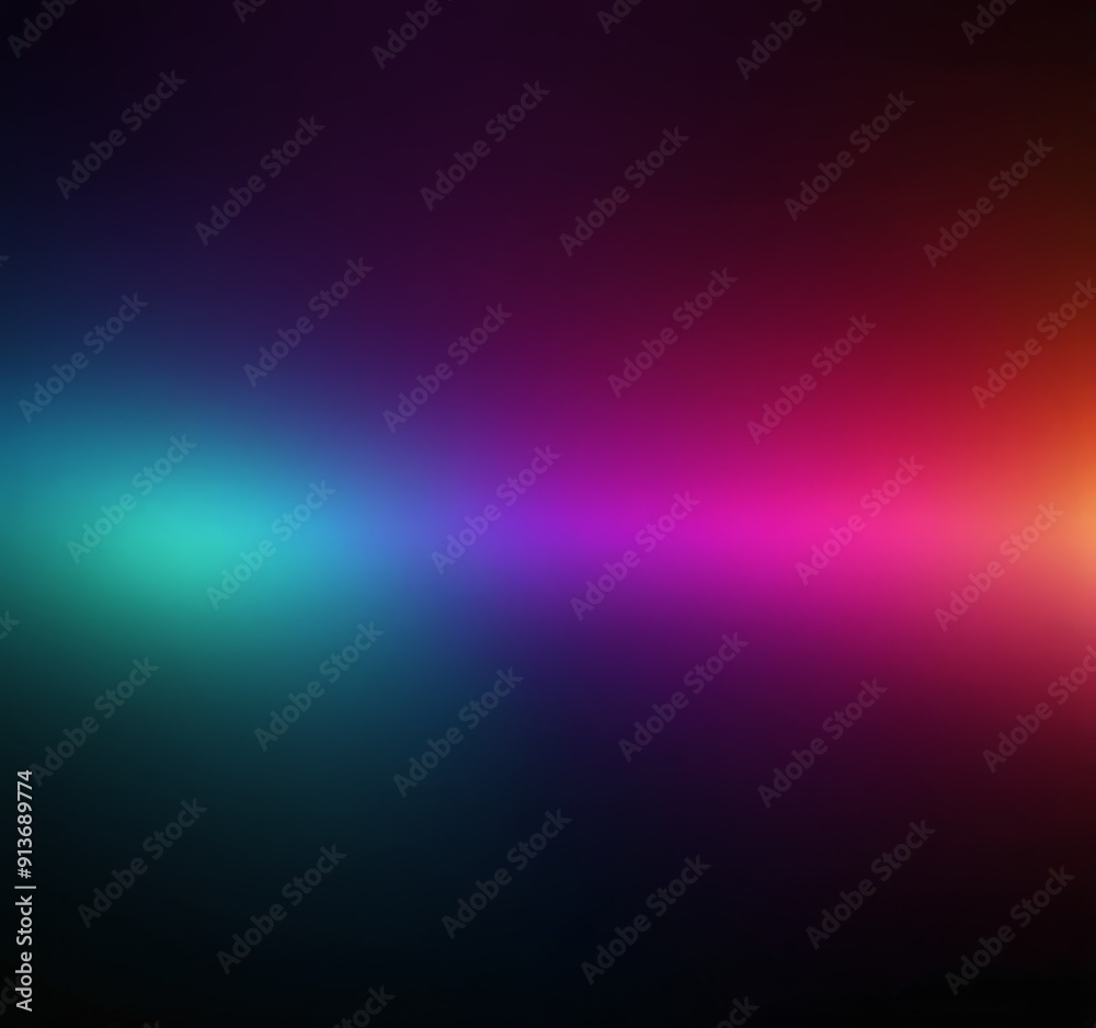 Fototapeta premium gradient background transitions from dark to light, with vibrant rainbow-like spectrum colors, including