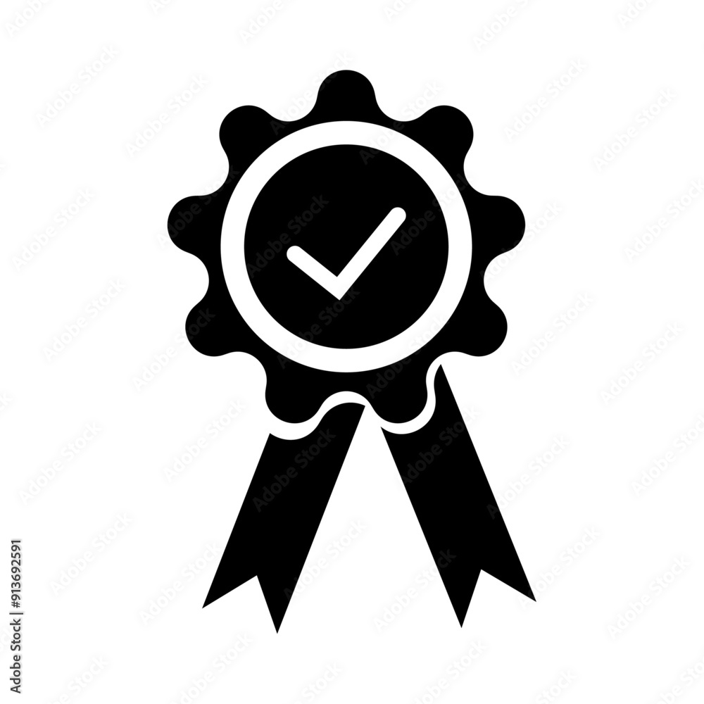 Quality icon with checkmark Quality icon with checkmark