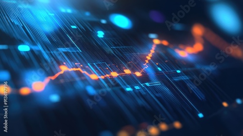 Wallpaper Mural Financial growth and investment trading  Torontodigital.ca