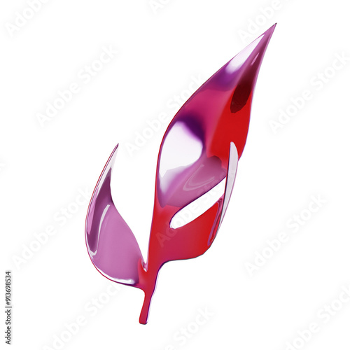pink plant 3d illustration
