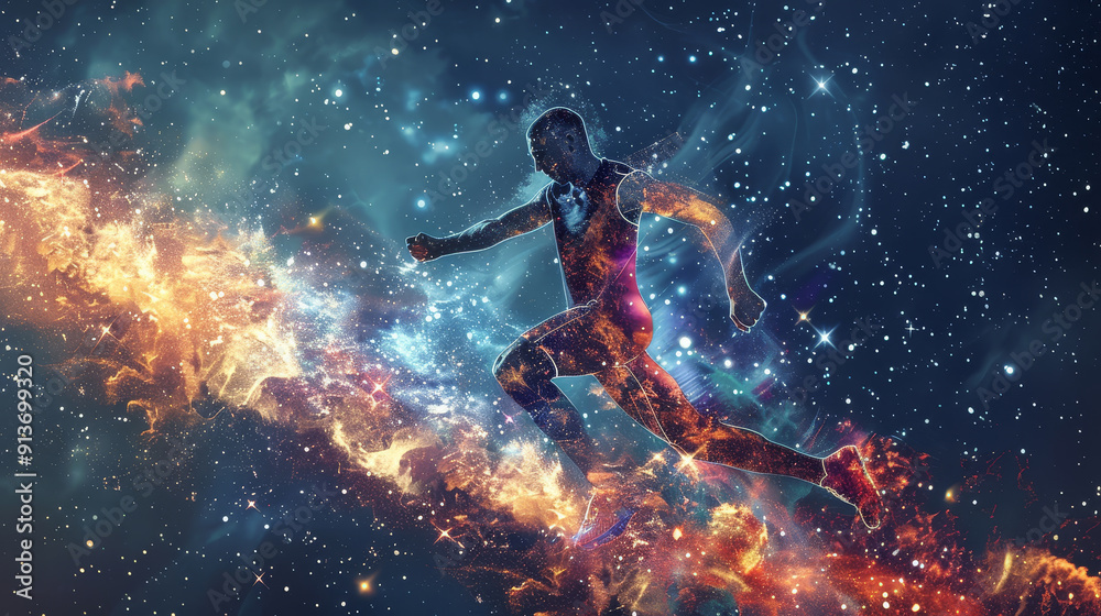 A powerful image symbolizing ambition, perseverance, the vastness of the universe, overcoming obstacles, and the pursuit of goals. A powerful image symbolizing ambition, perseverance, the vastness of the universe, overcoming obstacles, and the pursuit of goals.