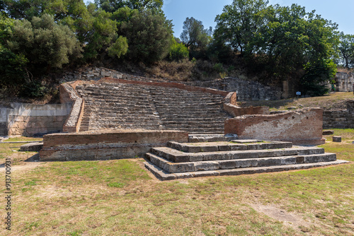 The ancient city of Apollonia is situated in southwestern Albania, about 13 miles from the city of Fier and it was an Ancient Greek trade colony which developed into an independent polis photo