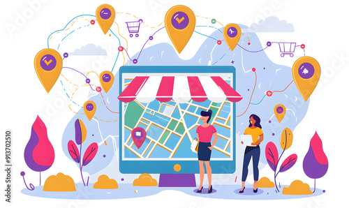 Local SEO Optimization for Businesses, local SEO optimization for businesses with an image showing marketers optimizing Google My Business listings, design