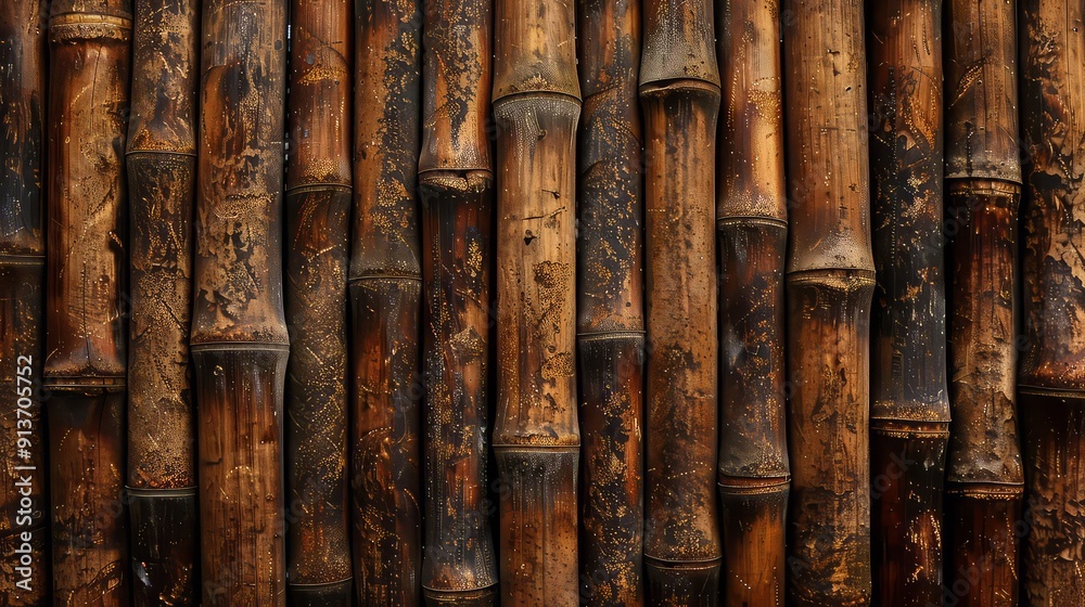 Close-up of bright bamboo stems, background. Bamboo texture background coming from natural Close-up of bright bamboo stems, background. Bamboo texture background coming from natural