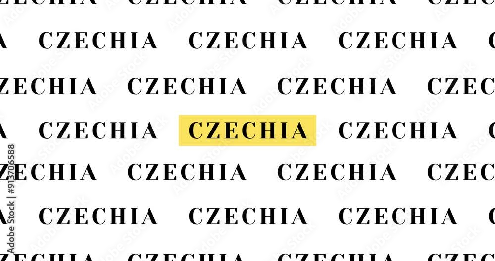 Czechia Country text typing word, Marker Highlight Yellow Pen in Bold Words , white background, Design Animation text size increases, Digital Screen, 4K Resolution video Czechia Country text typing word, Marker Highlight Yellow Pen in Bold Words , white background, Design Animation text size increases, Digital Screen, 4K Resolution video