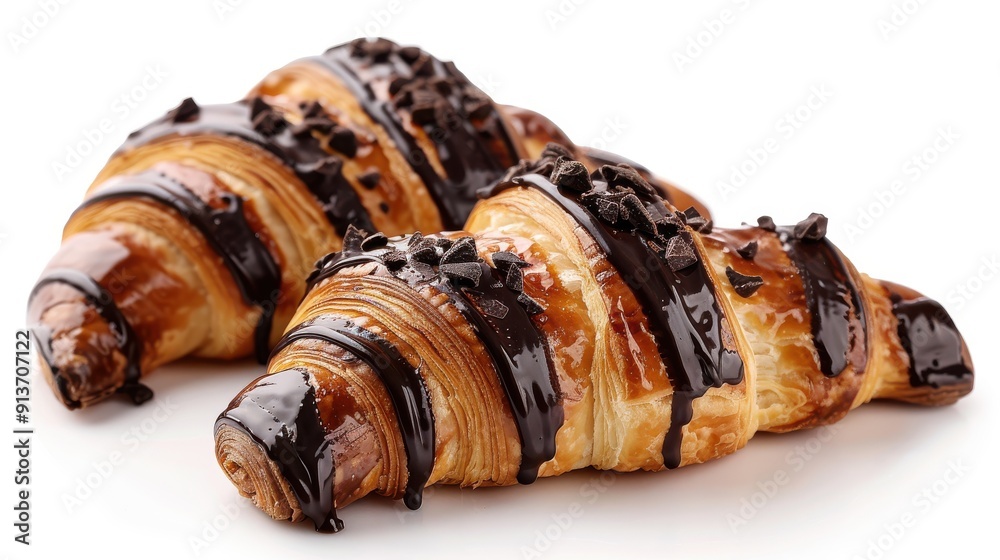 chocolate croissant ai generated chocolate croissant ai generated