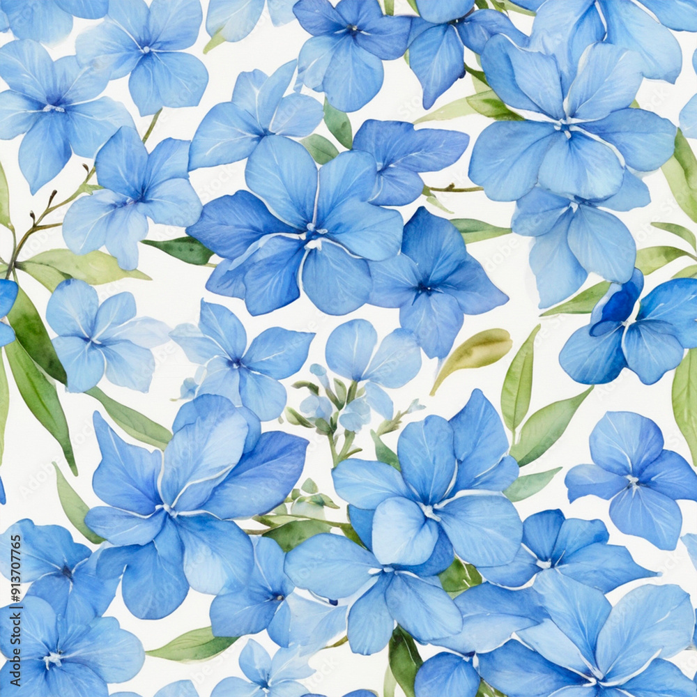 Fototapeta premium seamless watercolor floral primitive wallpaper