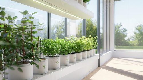 Urban farm with solarpowered hydroponic systems, innovative urban agriculture