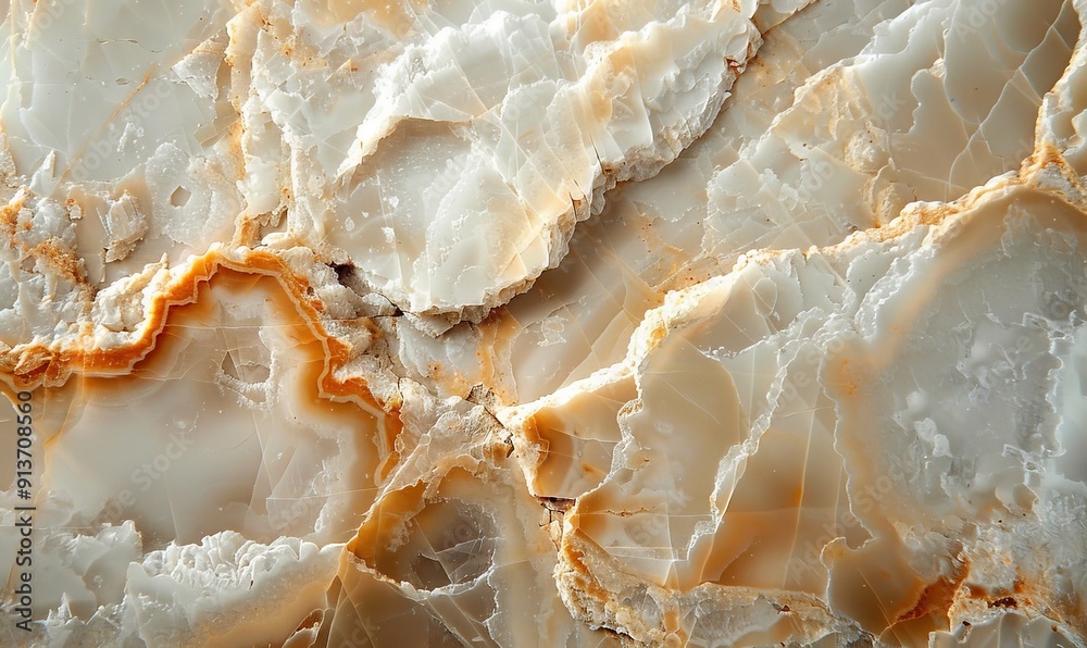 Close-up of a smooth marble surface with veins Close-up of a smooth marble surface with veins